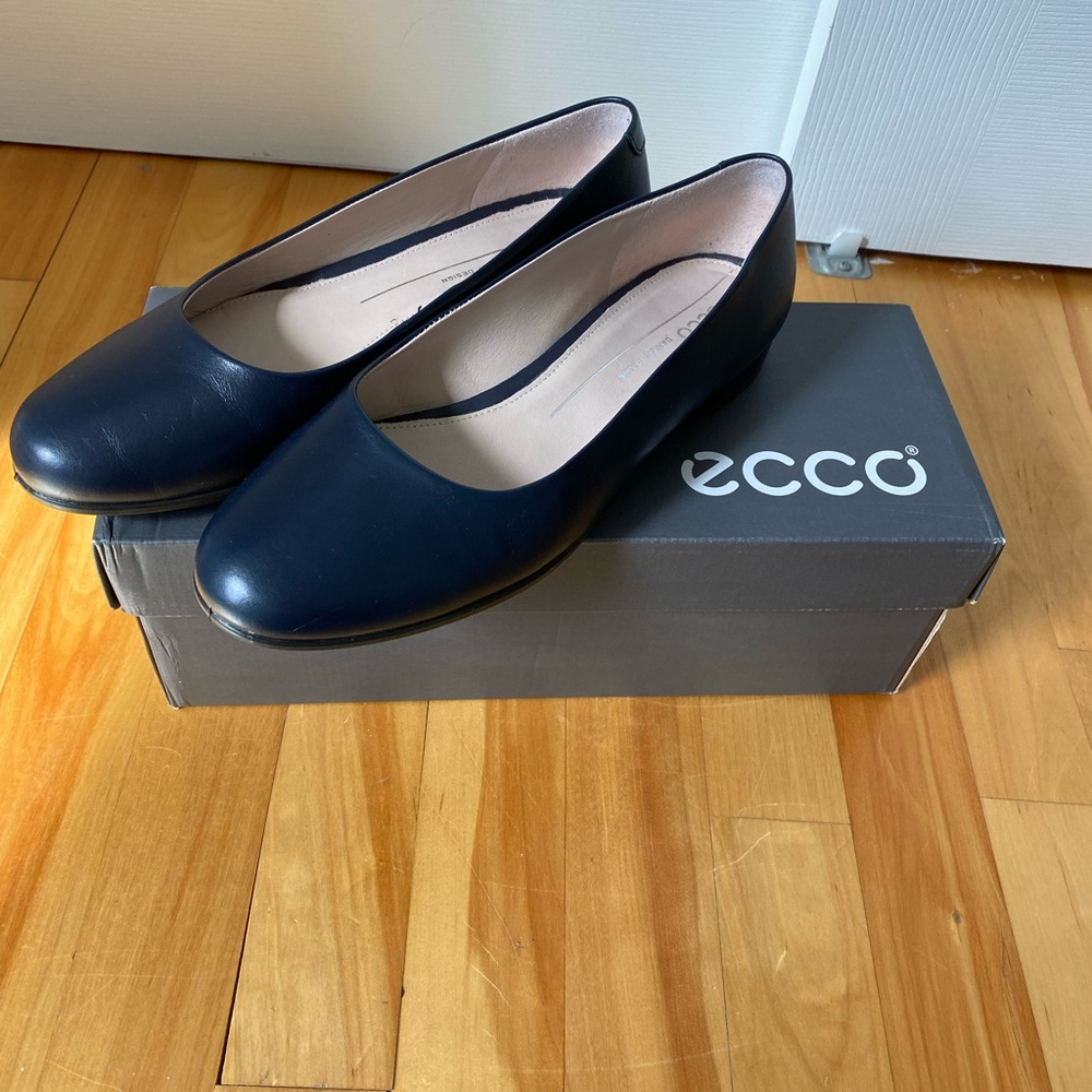 Anine Ecco Leather Ballet Shoes